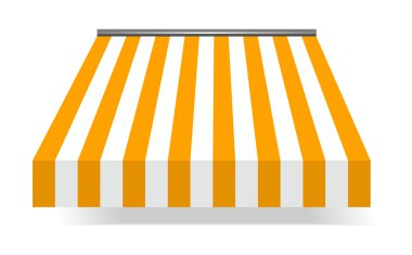Storefront Awning in Yellow clipart
