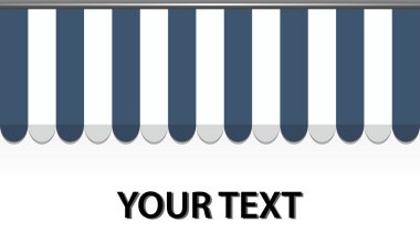 Mavi mağazası tente