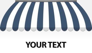 Mavi mağazası tente