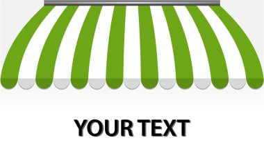 Yeşil mağazası tente