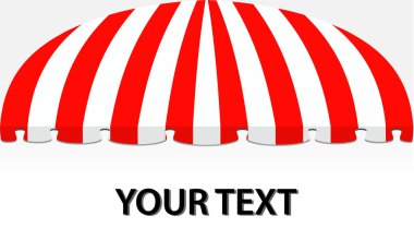 Kırmızı mağazası tente