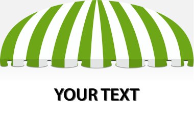 Yeşil mağazası tente