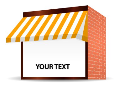 Sarı mağazası tente