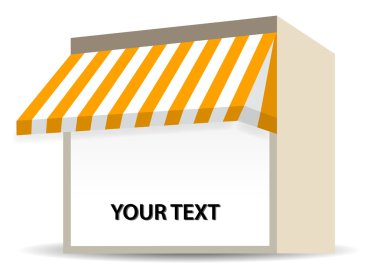 Sarı mağazası tente