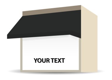 siyah mağazası tente