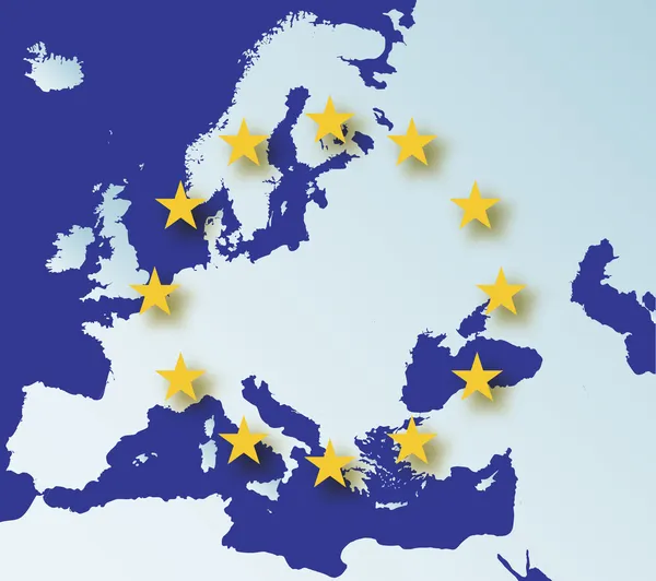 Kıta Avrupa harita yıldız