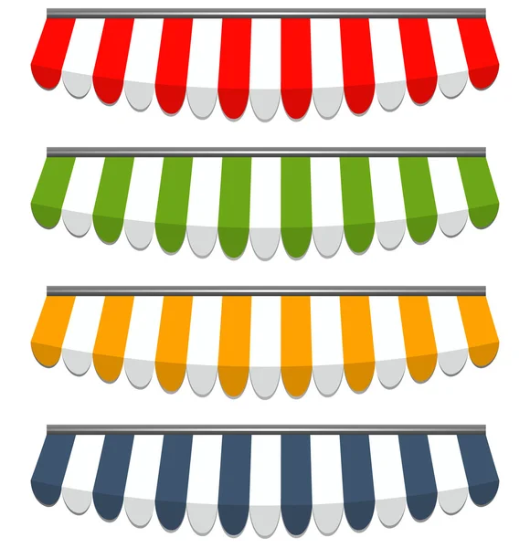 dört farklı renkli vektör tenteler