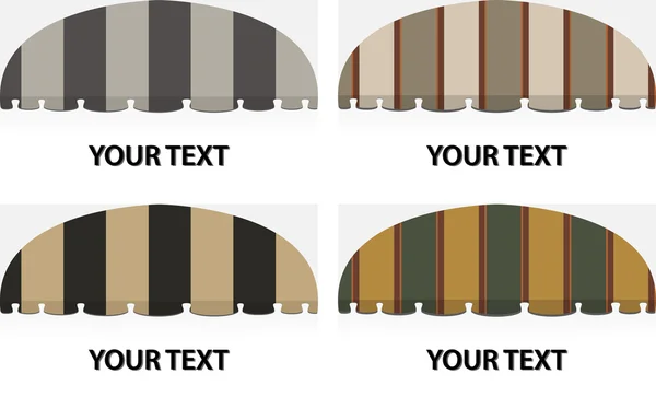 Toldos vectoriales — Vector de stock