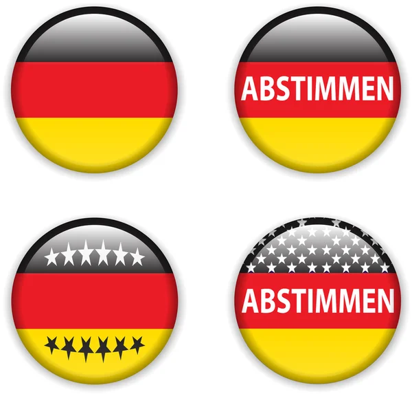 Botón de insignia de voto vacío para las elecciones de Alemania — Vector de stock