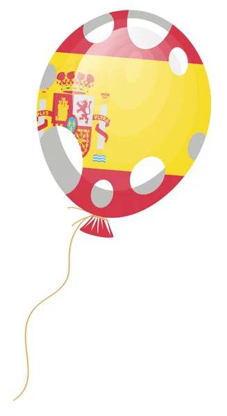 气球国旗的西班牙 — 图库矢量图片