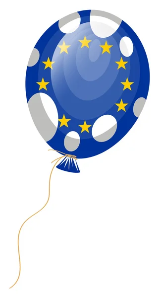 Ballon Európai Unió zászlaja — Stock Vector