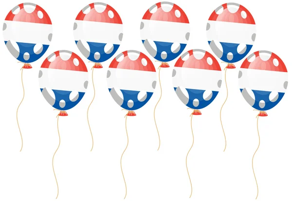 Fransa bayrağı balon şeklinde — Stok Vektör
