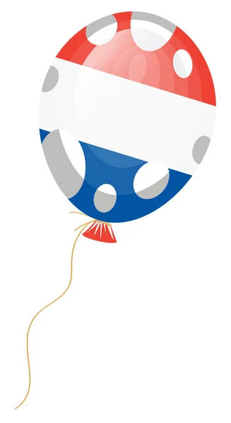 Bandiera di Francia in forma di palloncino — Vettoriale Stock