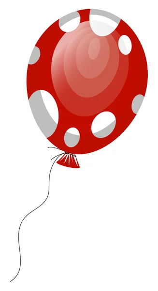 Globo rojo — Vector de stock