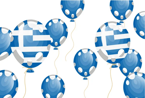 Balloon of greek flag — Stock Vector