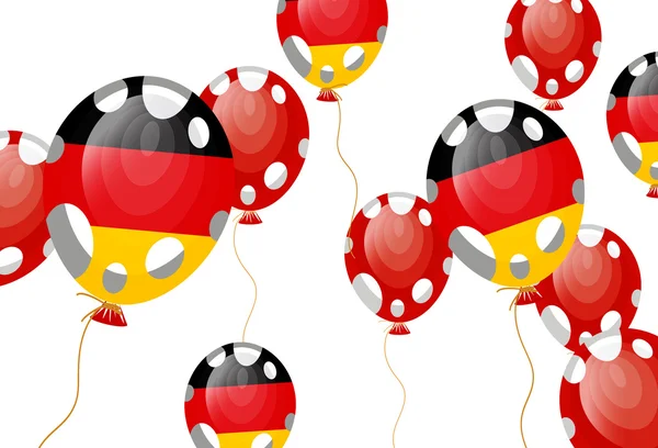 Balão de bandeira alemã — Vetor de Stock