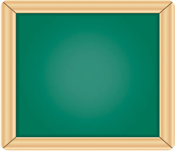 Quadro negro de quadro branco verde com moldura de madeira — Fotografia de Stock