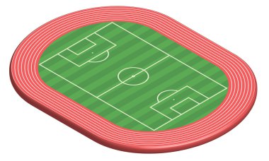 3 boyutlu futbol alanı Sahası