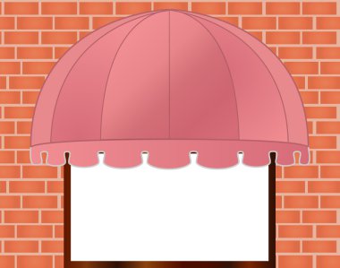 kırmızımsı pembe mağazası tente