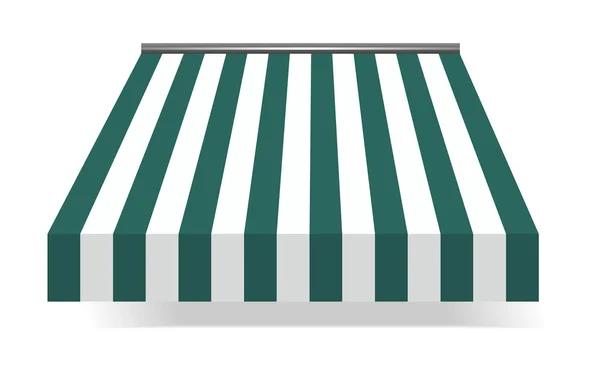 Storefront Awning in green — Stock Vector