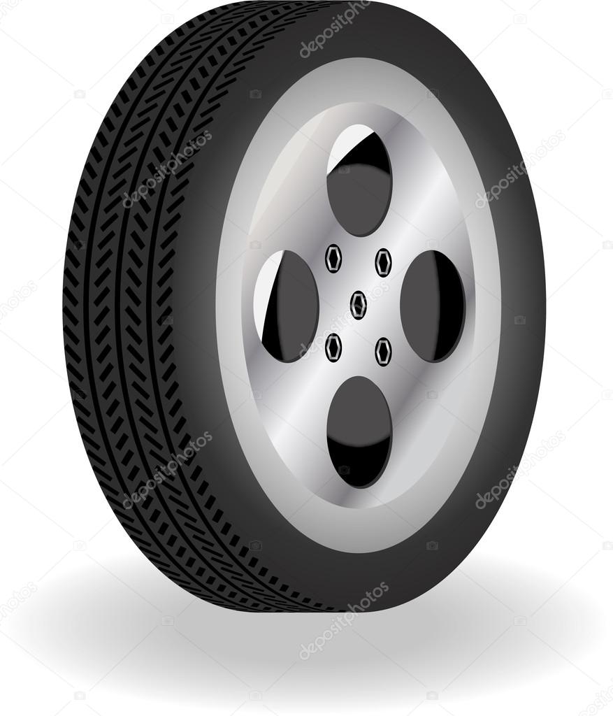 Detailed 3D Vector Tire