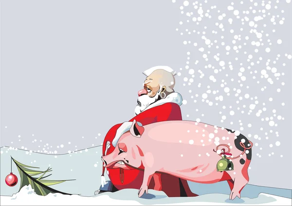 Ano do porco. 12 Animais do Zodíaco . —  Vetores de Stock