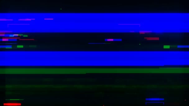 Digital Glitch Pixel Malfunction Art Effect Video Signal Damage Noise — Stockvideo