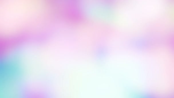 Soft Rainbow Color Holographic Gradient Abstract Background Iridescent Light Hologram — Video Stock