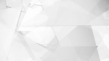 Grey glossy triangle irregular stripes abstract tech minimal geometric low poly motion background. 4K Seamless looping animation. 