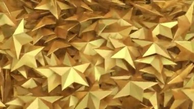 3D yıldızlı 4k animasyon arka planı, giriş, etkinlikler, ödüller, düğünler ve açılışlar için mükemmel