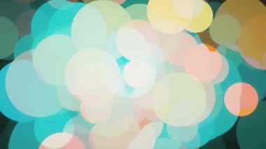 Konser elementleri, 4k Renkli Soyut arkaplan rastgele dans eden daireler, tekrarlayan animasyon