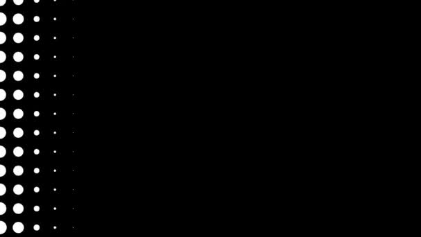 Напівтонових Точкових Переходів Версій Сучасних Матів Лама 60Fps Чорно Білих — стокове відео