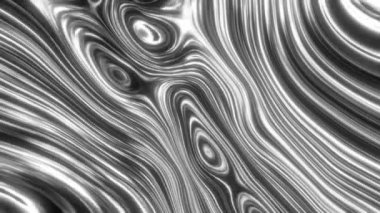 Soyut gri mürekkep patlayıcı hareket arkaplanı. Organik Enerji Ağı kıvrımlı çizgiler siyah arka planda dalgalanıyor ve dalgalanıyor. Akrilik desenli, pürüzsüz 4K döngüsü. 3B görüntüleme