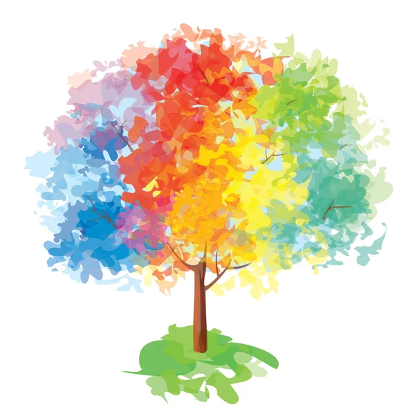 Vector of abstract colorful tree. — Stock Vector