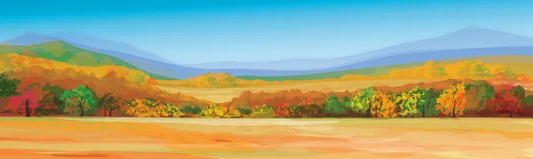 Vector van herfst landschap. — Stockvector