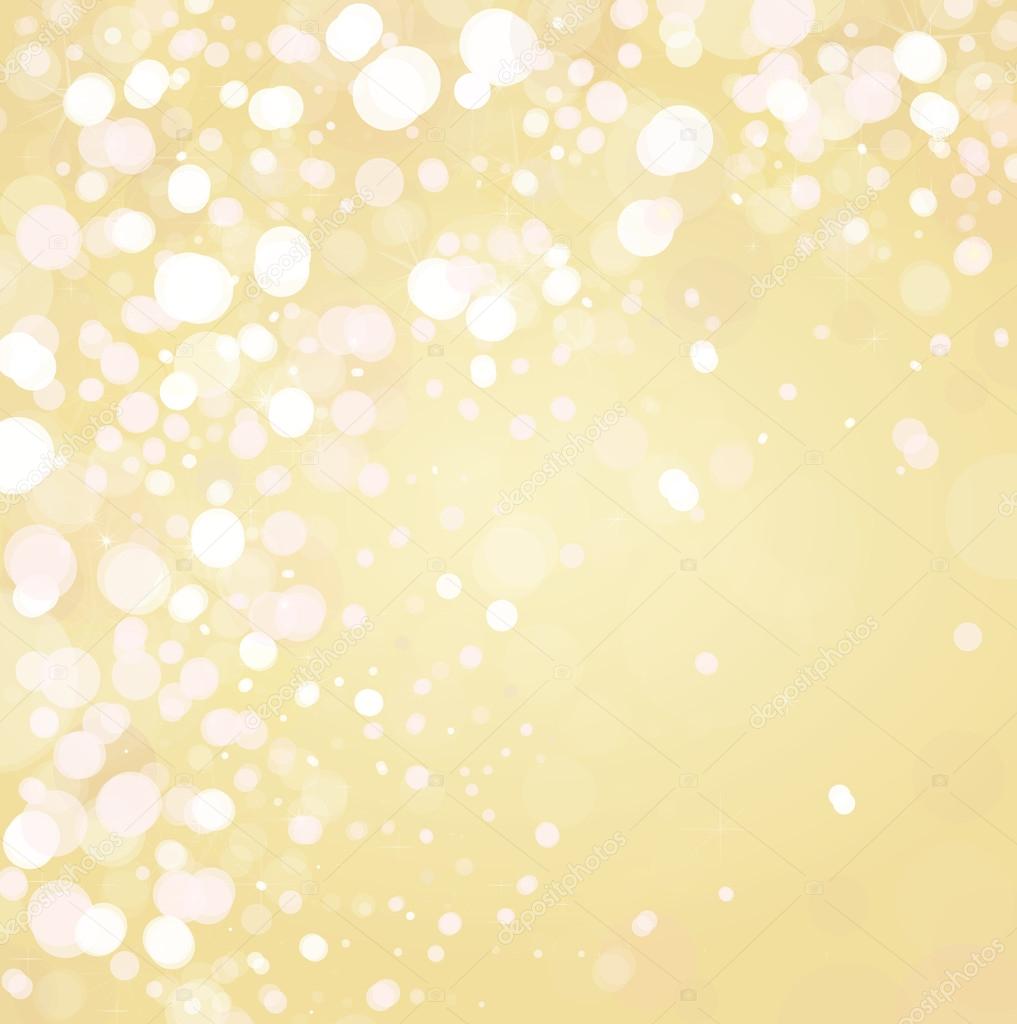 Vector of lights on golden background