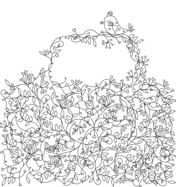 çerçeve çiçek arka plan.