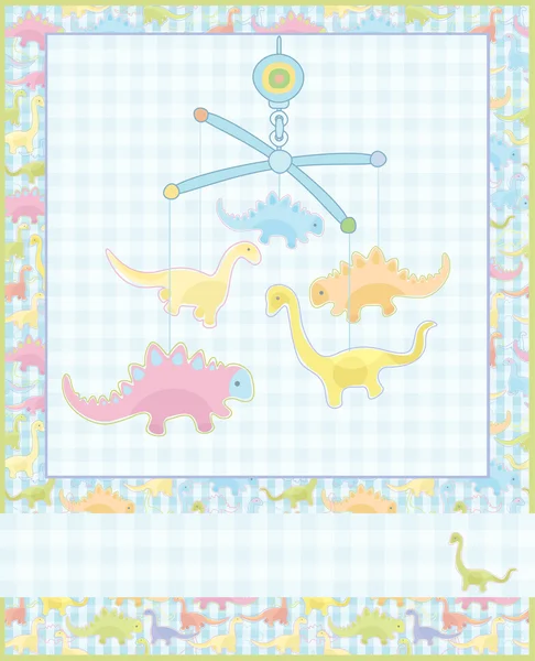 Enbezešvé pattern funny zvířat pro baby design. — ストックベクタ