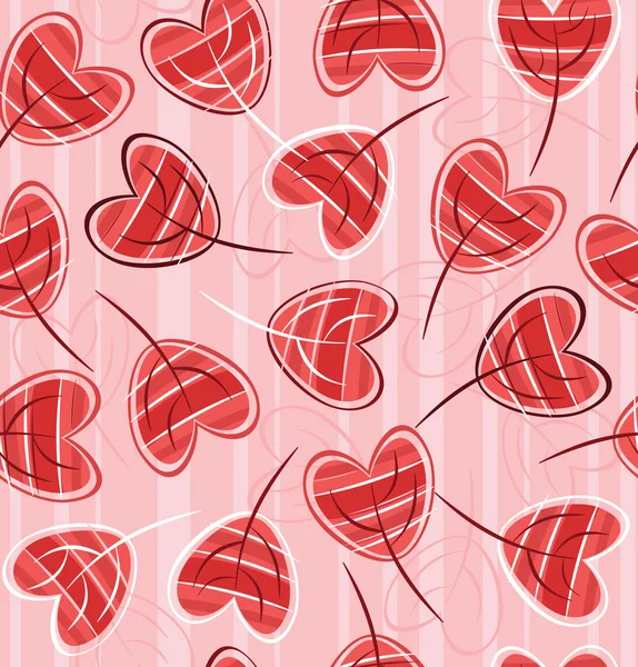 Seamless pattern of hearts. — Stock Vector