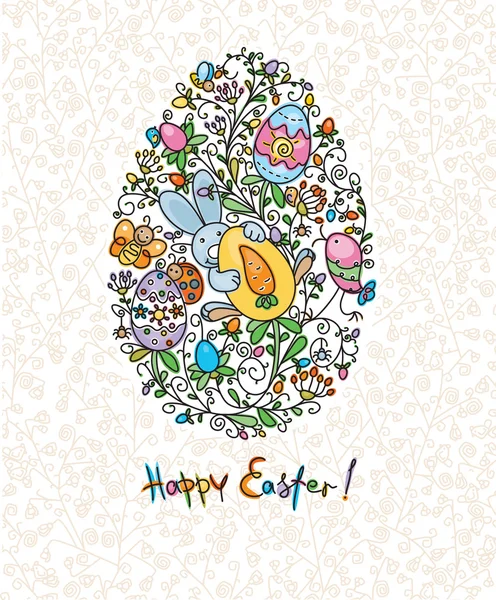 Easter card. — Stock Vector