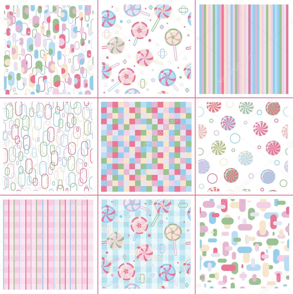 Seamless sweet patterns for design