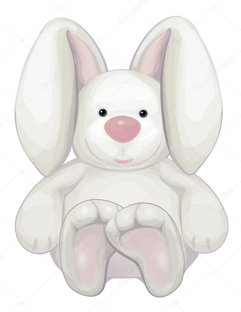 Vector of cute rabbit isolated