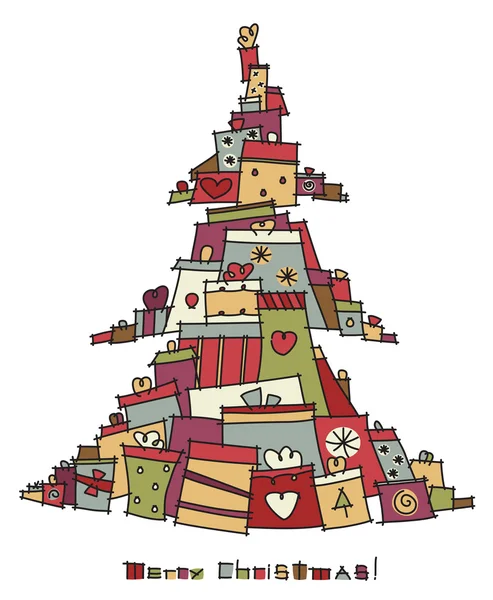 Árbol de Navidad — Archivo Imágenes Vectoriales