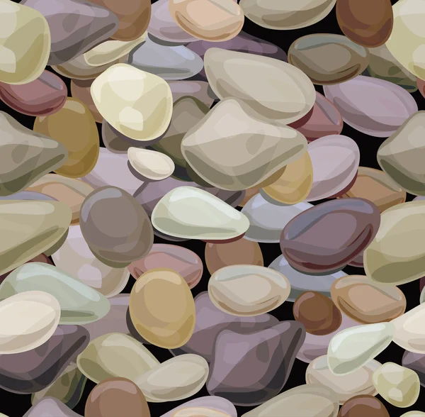 Colorful pebble stones. — Stock Vector