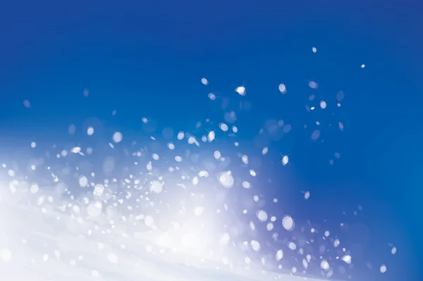 Χιόνι λευκό και το γαλάζιο του ουρανού. — Διανυσματικό Αρχείο