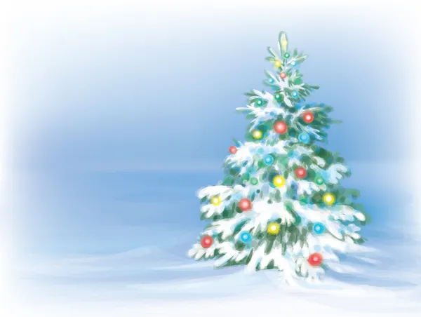 Kerstboom — Stockvector