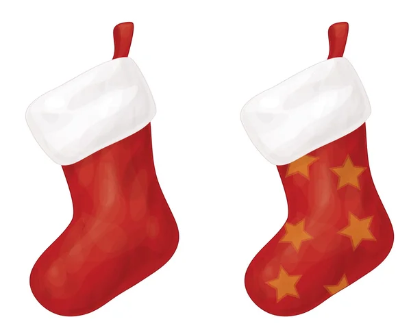 Vector Christmas socks — Stock Vector
