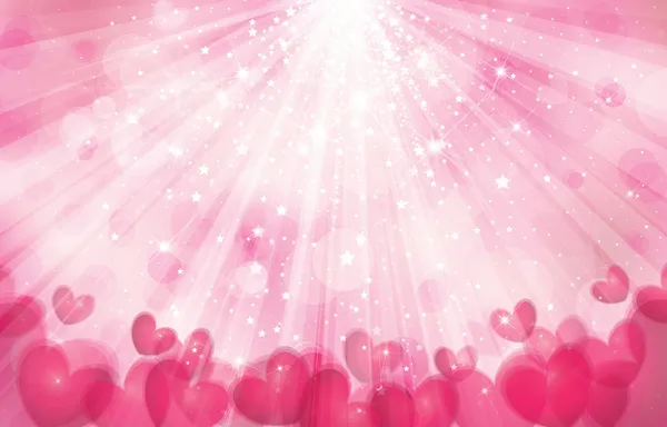 Rosa Hintergrund mit Lichtern — Stockvektor