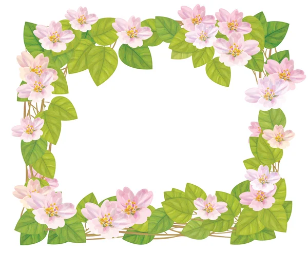 Vector marco floral . — Vector de stock