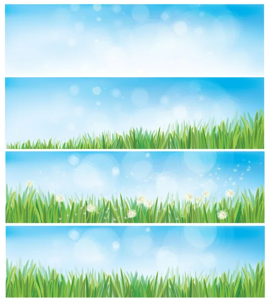 Nature backgrounds with sky — Stock Vector